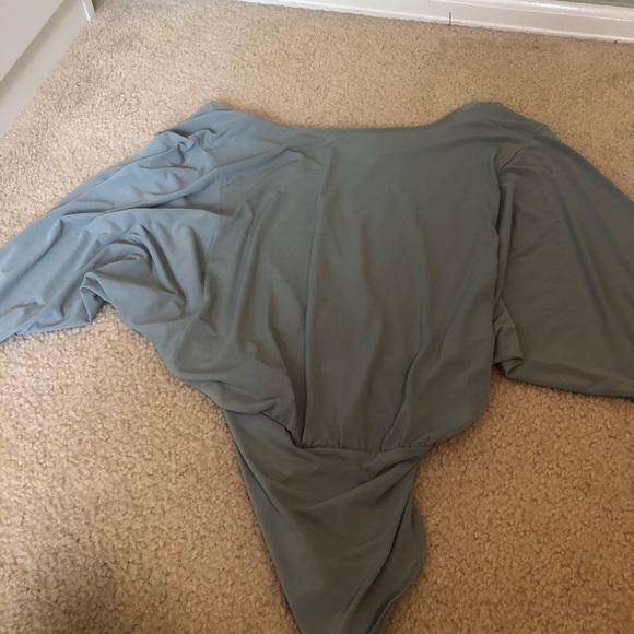 Turquoise Body Suit Shirt - Picture 3 of 3